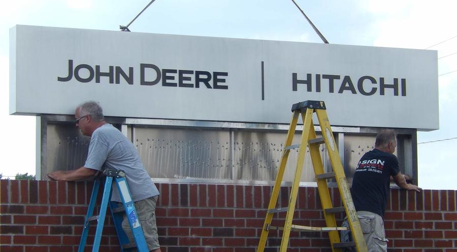 Installation of monument sign 1